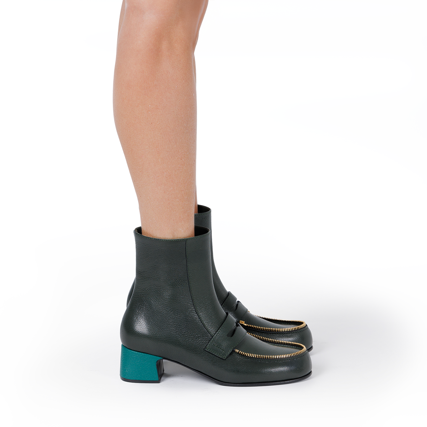 Uplifted ankle boot