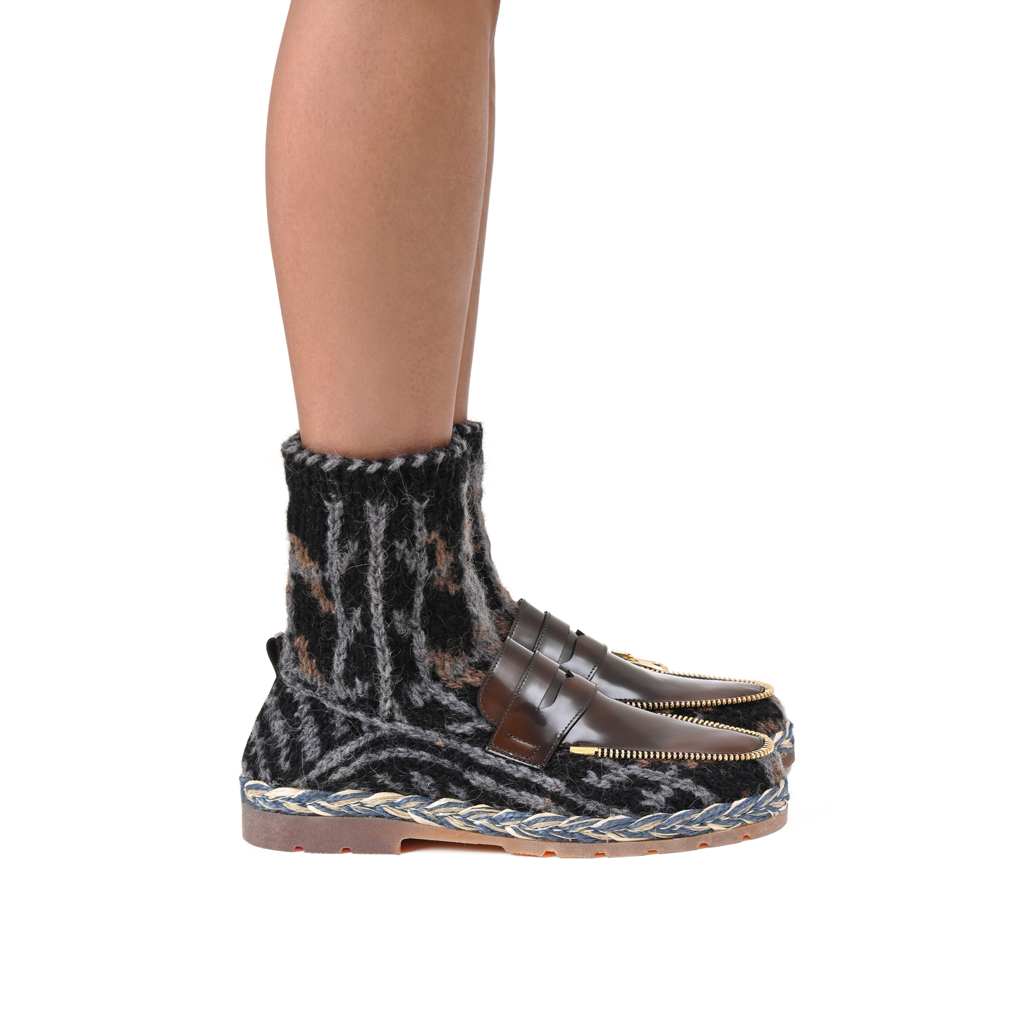 Tushetian wool mocassin