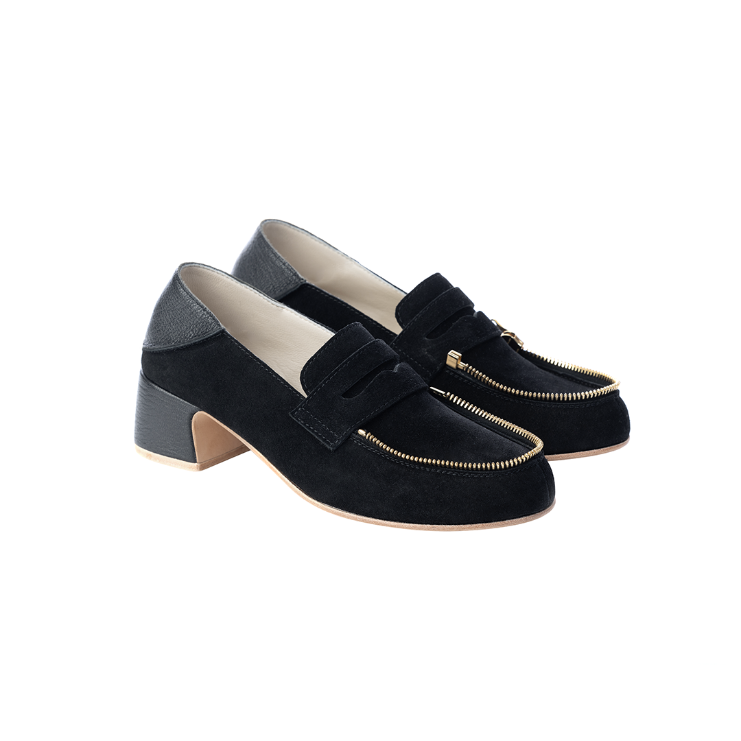 Uplifted babouche Le Mocassin Zippe