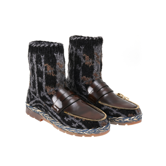 Tushetian wool mocassin