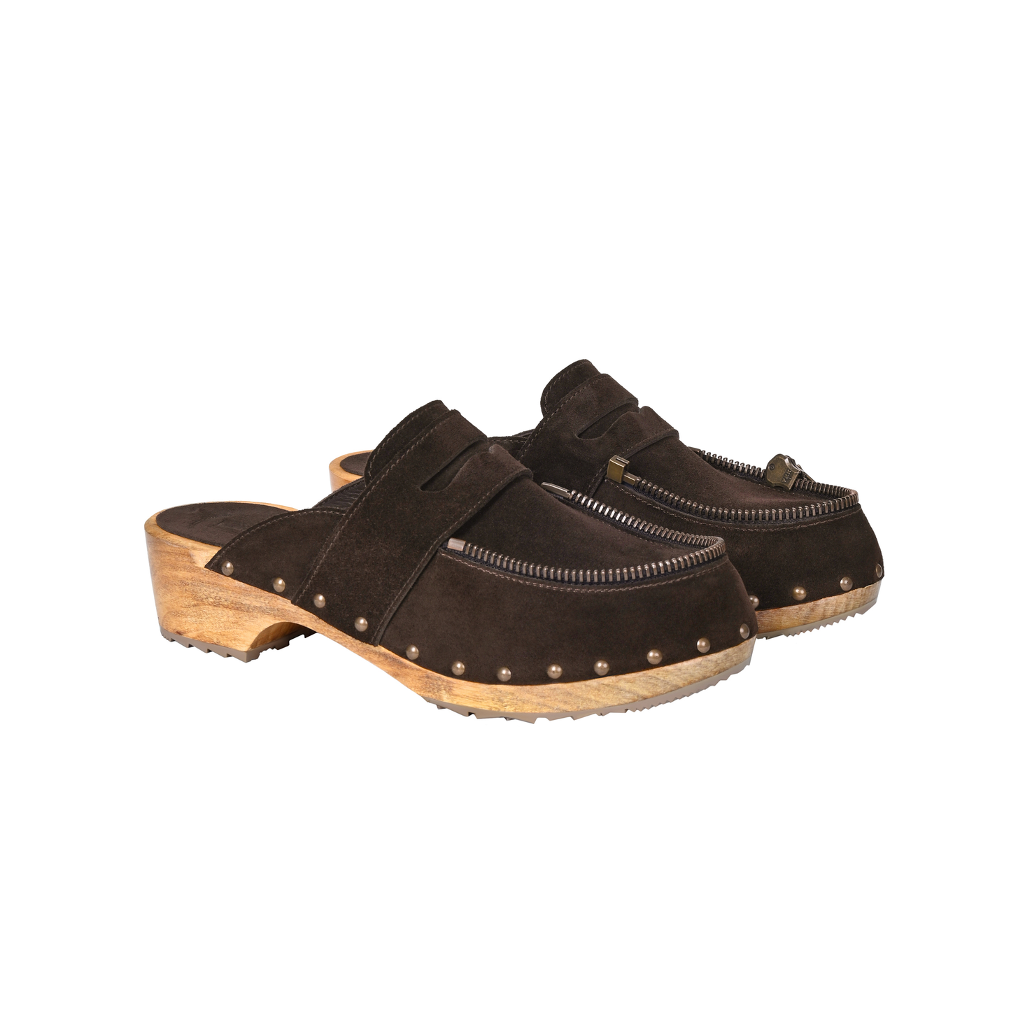 Zipped clogs